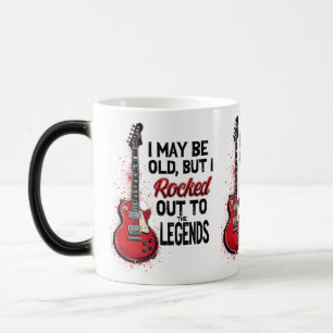 Retro Rock Guitar Classic Music Nostalgia Design Color Morph Mug