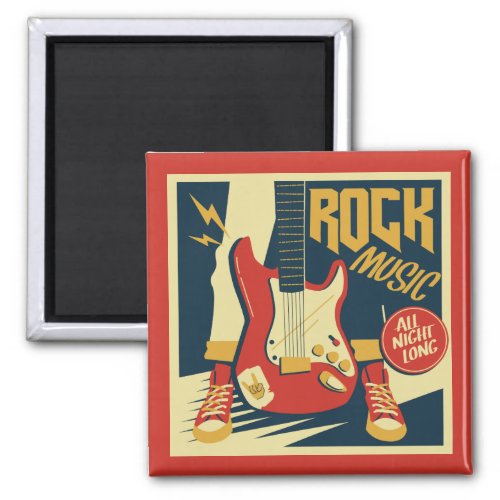 Retro Rock Music magnet