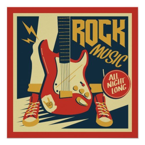 Retro Rock Music poster