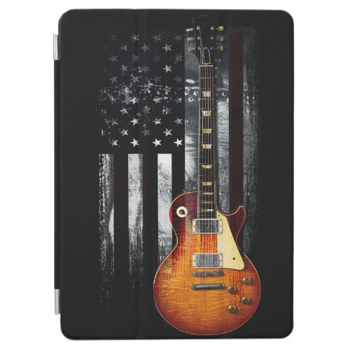 Retro Rock N Roll American Flag Guitar iPad Air Cover
