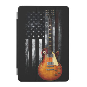 Retro Rock N Roll American Flag Guitar iPad Mini Cover