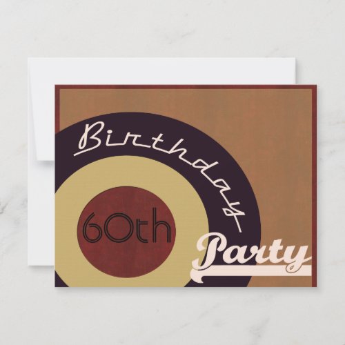 Retro Rock n' roll birthday party Personalized Announcements