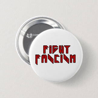 Retro Rocker - Fight Fascism Button