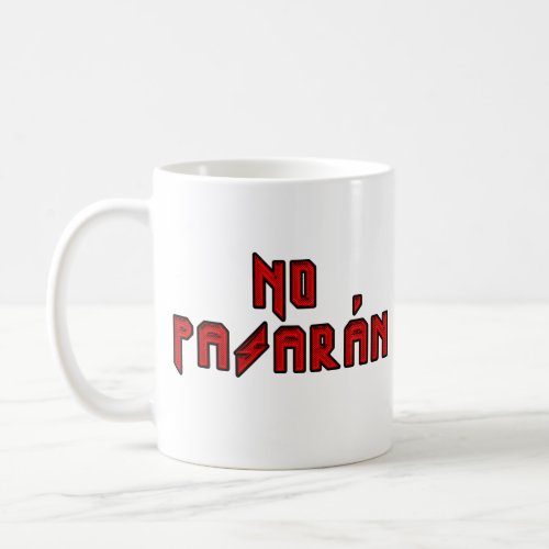 Retro Rocker _ No Pasaran Coffee Mug