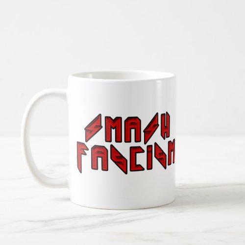 Retro Rocker _ Smash Fascism Coffee Mug
