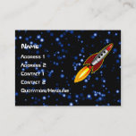 Retro Rocket Business Card