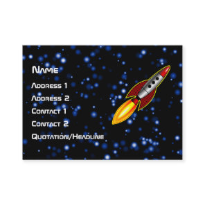 Retro Rocket Business Card