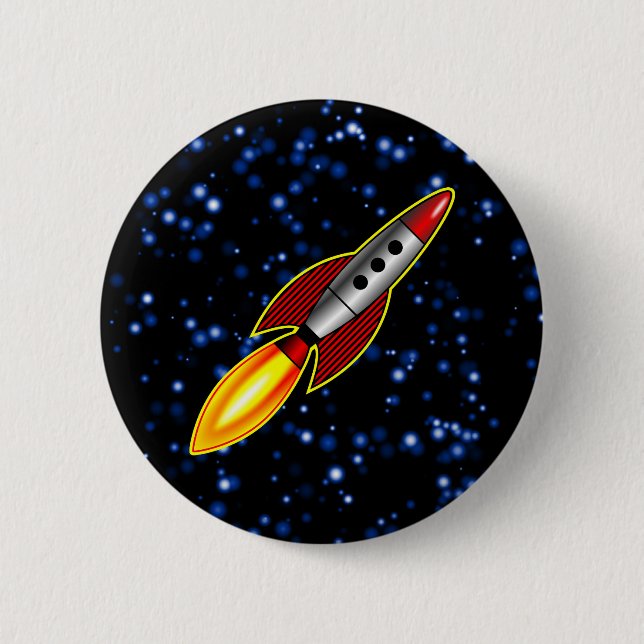 Retro Rocket Button (Front)