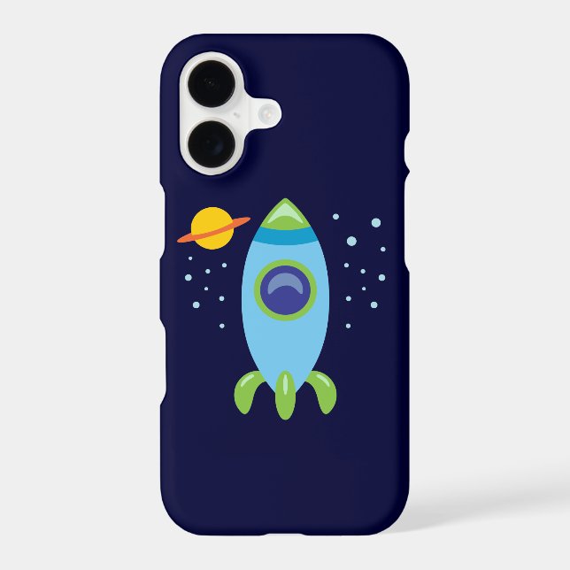 Retro Rocket Case-Mate iPhone Case (Back)