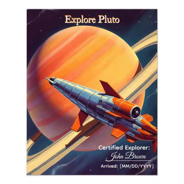 Retro Rocket Launch Poster - Vintage Space Age | Zazzle
