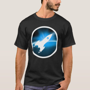 Retro Rocket Ship Graphic T-Shirt