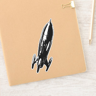 Retro Rocket Sticker