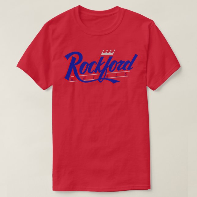Retro Rockford Royals Baseball 1993 TShirt (Design Front)