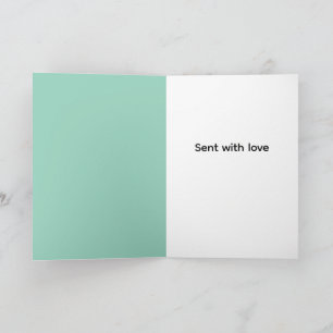 Retro rockin rabbit greeting  card