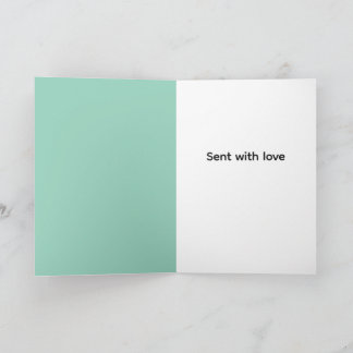 Retro rockin rabbit greeting card