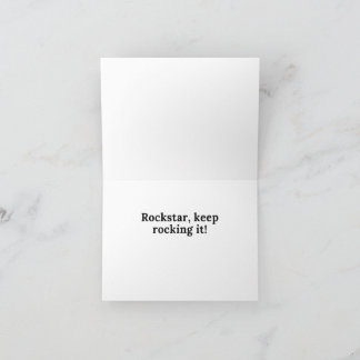 Retro Rockstar Employee Thank You Card