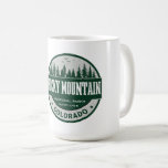 Retro Rocky Mountain National Park Colorado hiking Coffee Mug