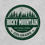 Retro Rocky Mountain National Park Colorado hiking Patch