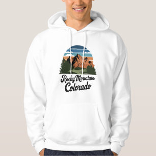 Retro Rocky Mountain National Park Hoodie
