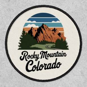 Retro Rocky Mountain National Park Patch