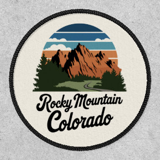 Retro Rocky Mountain National Park Patch