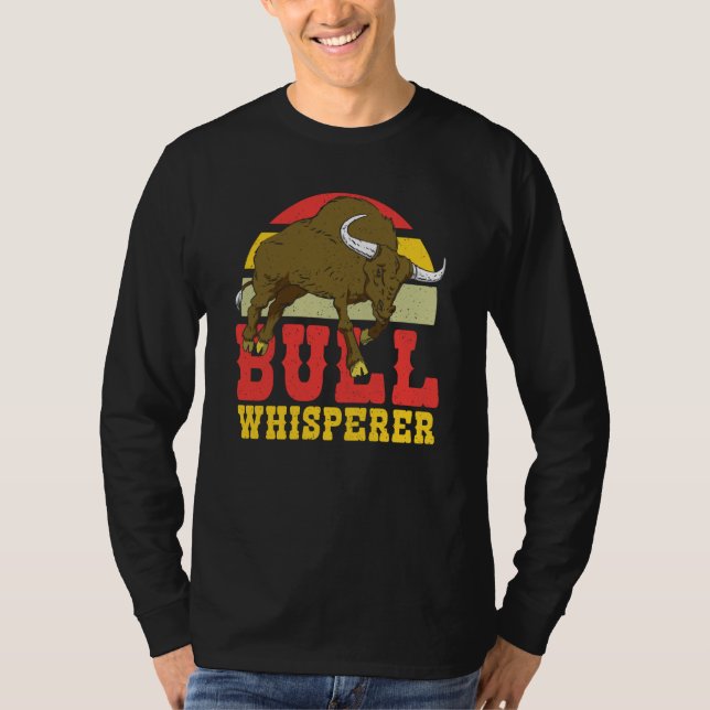 Retro Rodeo Bull Whisperer T-Shirt (Front)