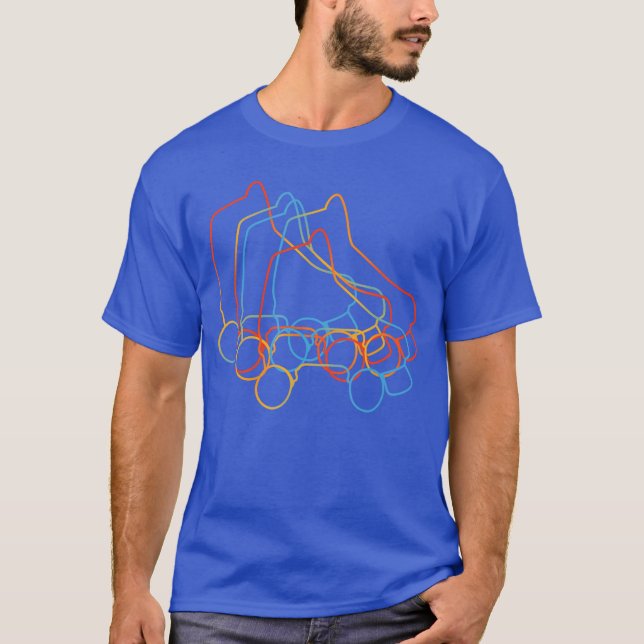 Retro Roller Skates Roller Skating gift T-Shirt (Front)