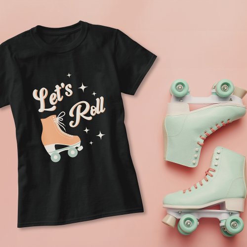 Retro Roller Skating Birthday Party T_Shirt