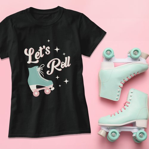 Retro Roller Skating Birthday Party T_Shirt