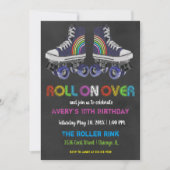 Retro Roller Skating Party Invitation (Front)
