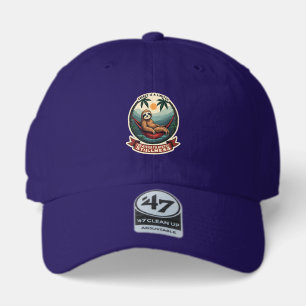Retro Roller Sloth Vintage Skating Vector Art 47 Brand Hat