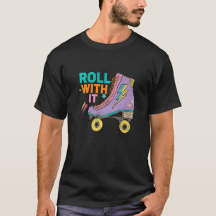 Retro Rollerskates 80's Derby Roller Skating for T T-Shirt