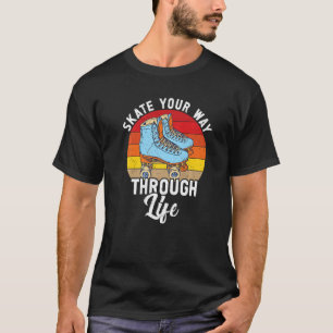 Retro Rollerskates 80's Derby Roller Skating for T T-Shirt