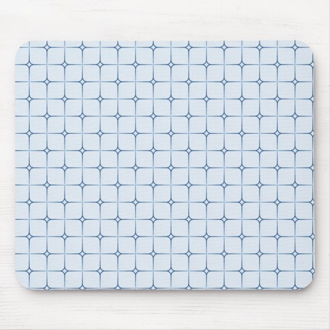 Retro Romance Mousepad, Blue Mouse Pad (Front)