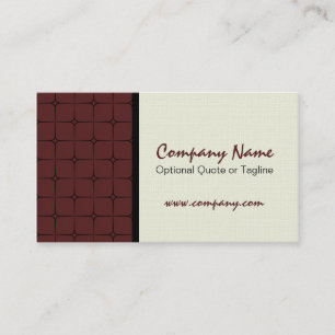Retro Romance Patterned Business Card, Cabernet Card