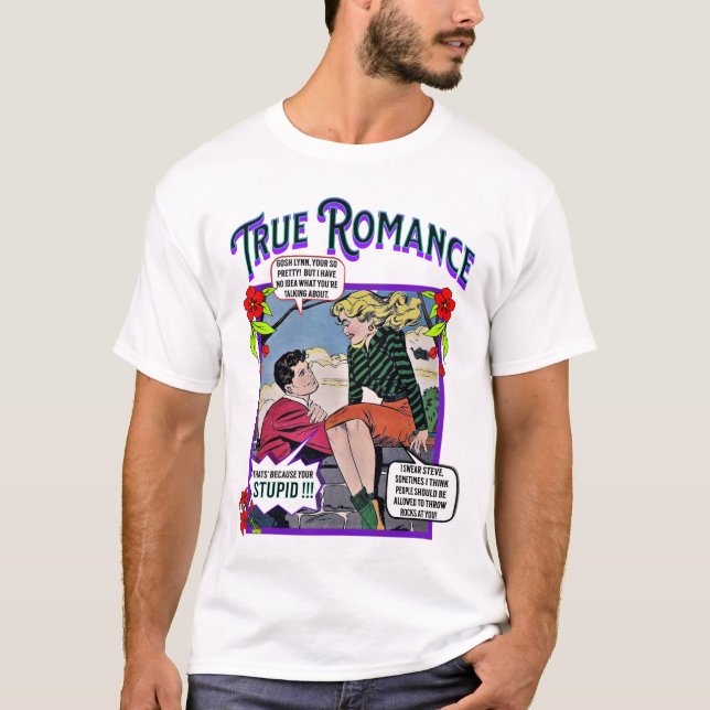 Retro Romance - True Romance - Men's T-Shirt (Front)