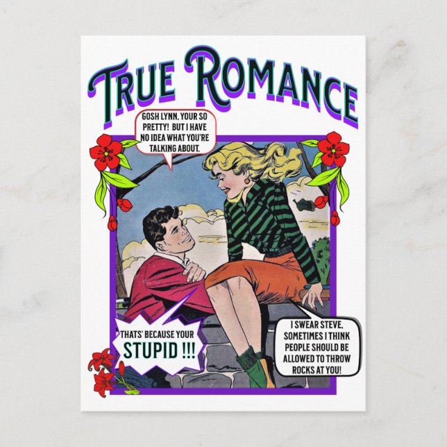 Retro Romance - True Romance - Postcard (Front)