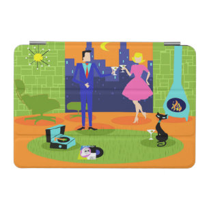 Retro Romantic Evening Couple iPad Mini Cover