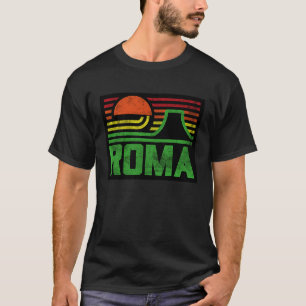 Retro Rome Italy Outfit Style Roma Illustration Gr T-Shirt