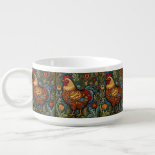 Retro rooster boho chic country chicken  bowl