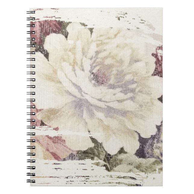 Retro Rose Upholstery Design Notebook (Front)