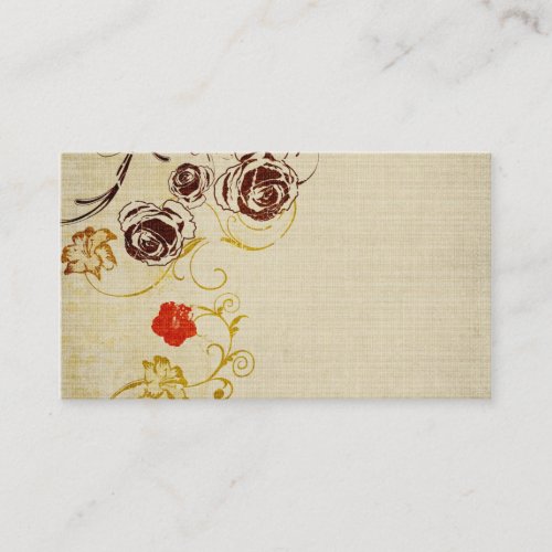 Retro roses Business Card