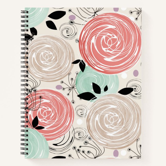 Retro, roses notebook (Front)