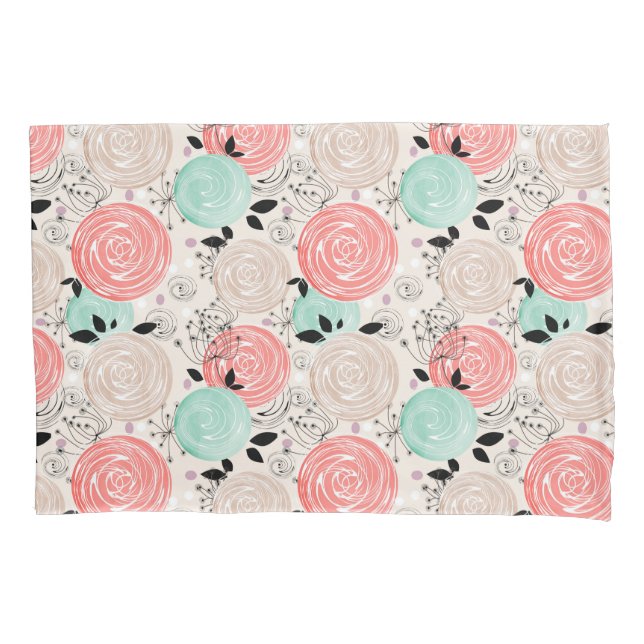 Retro, roses  pillow case (Front)