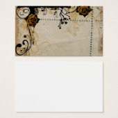 Retro roses Profile Card (Front & Back)