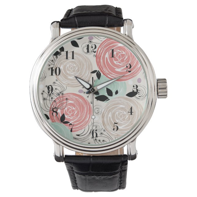 Retro, roses watch (Front)
