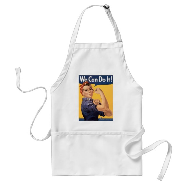 Retro Rosie We Can Do It Adult Apron (Front)