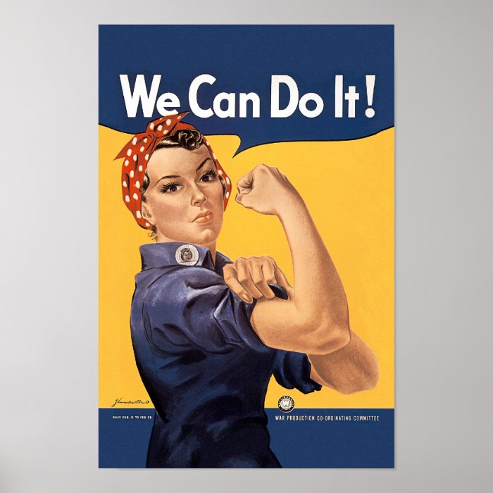 Retro Rosie We Can Do It Posters