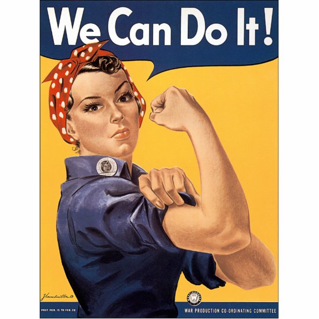 Retro Rosie We Can Do It Statuette (Front)