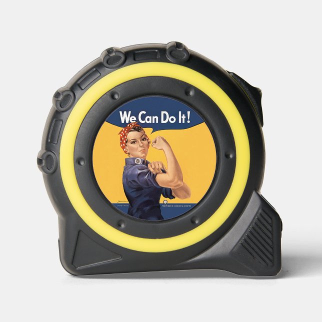 Retro Rosie We Can Do It Tape Measure (Front)